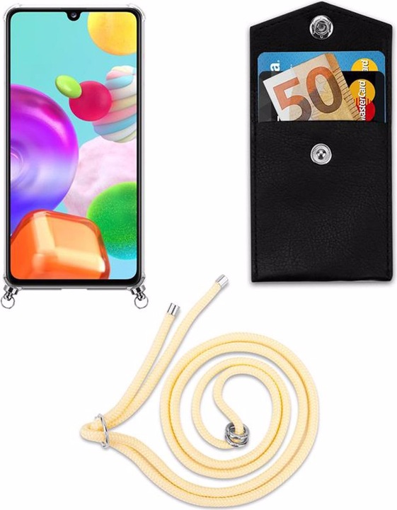 Produktbild Cadorabo TPU Handy Kette SILBER Cover