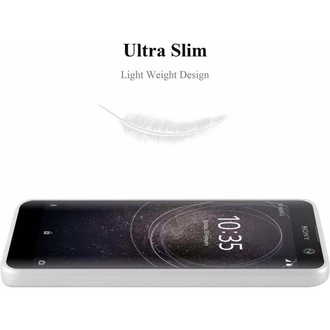 Thumbnail - Cadorabo TPU Matt Metallic Cover (Sony Xperia XA2), Smartphone Hülle, Silber