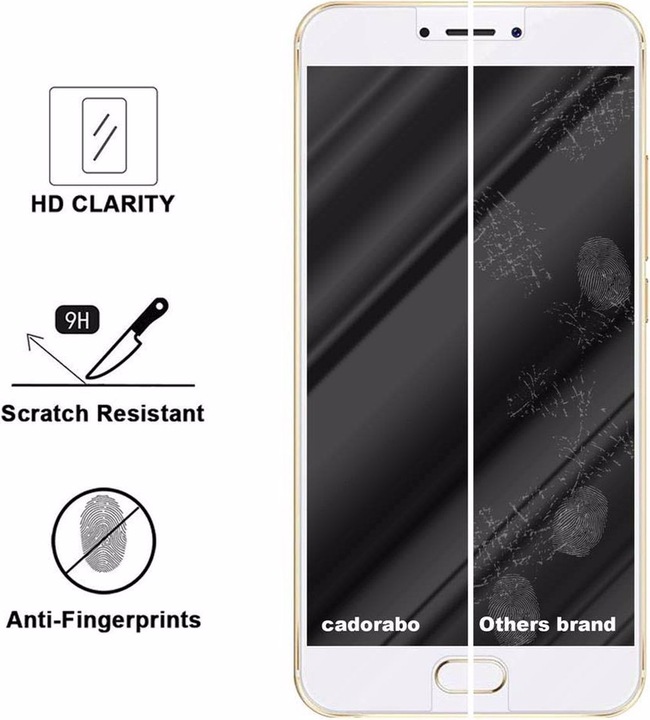 Actual product image Cadorabo display protection glass (1 Piece, Meizu MX6)