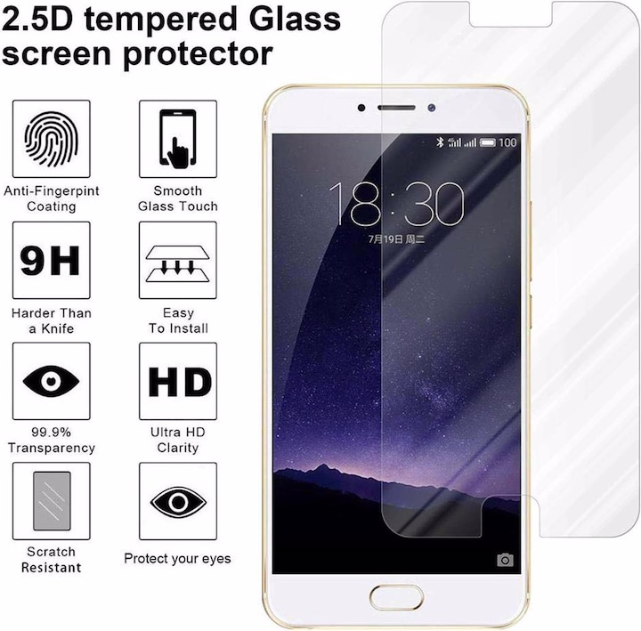Produktbild Cadorabo Displayschutzglas (1 Stück, Meizu MX6)