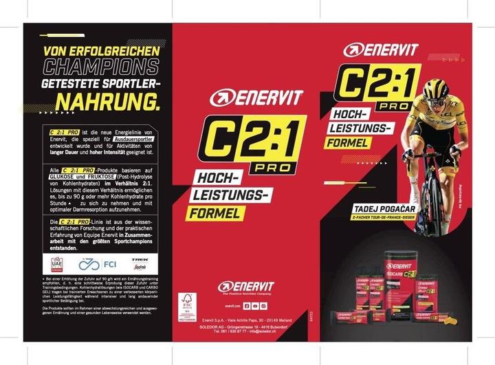 Produktbild Enervit Carbo Chews C 2:1 (Glukose-Fruktose-Bonbon, 1 Stk., 34 g)