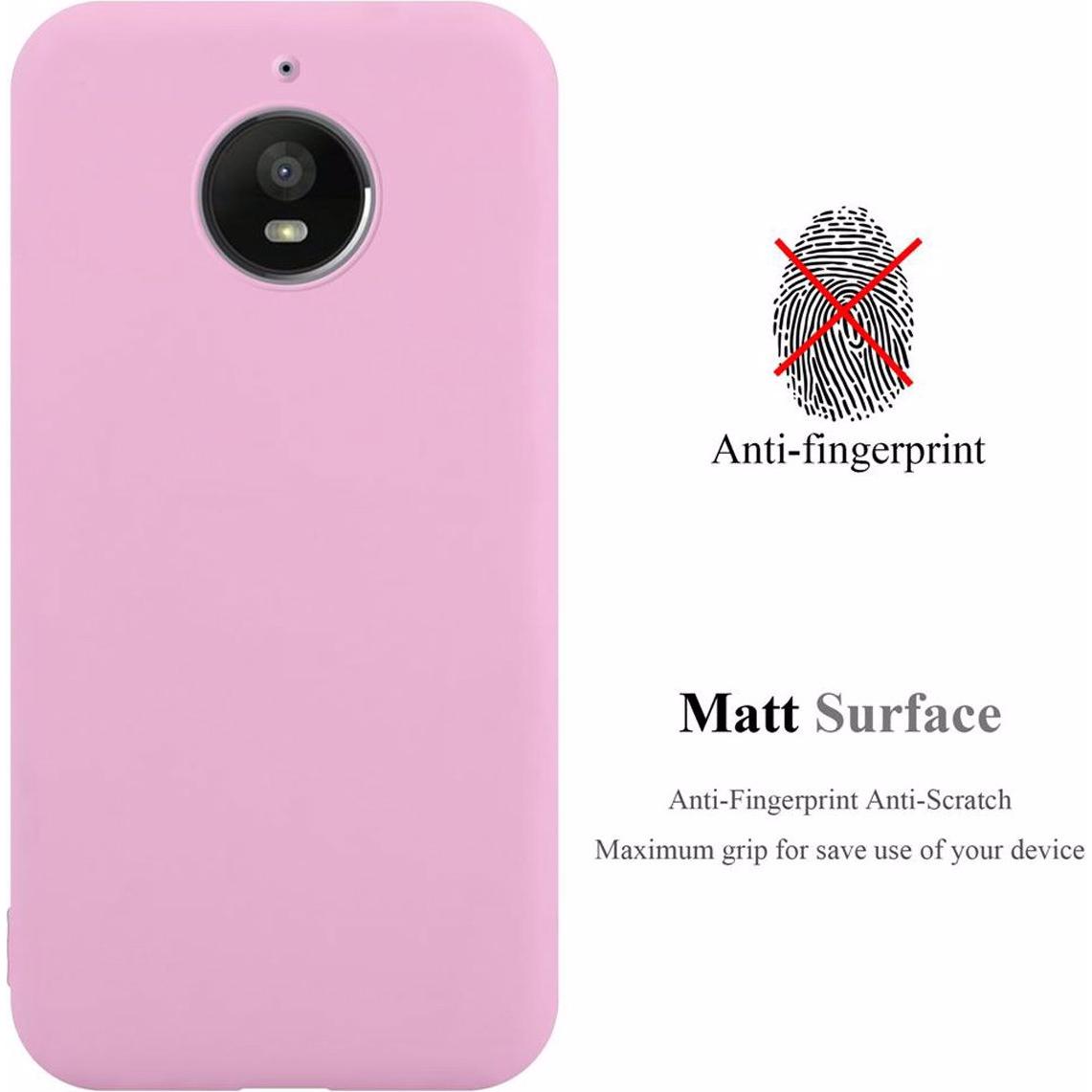 Thumbnail - Cadorabo TPU Candy Cover (Motorola Moto E4 Plus), Smartphone Hülle, Rosa
