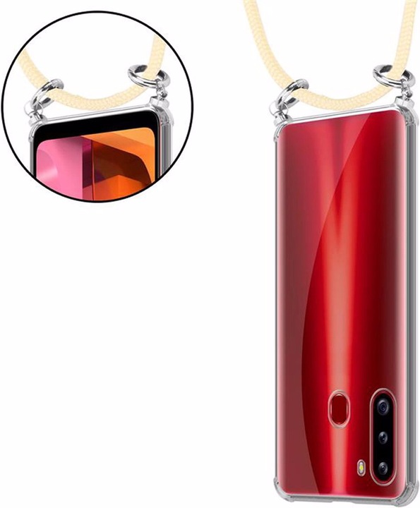 Produktbild Cadorabo TPU Handy Kette SILBER Cover