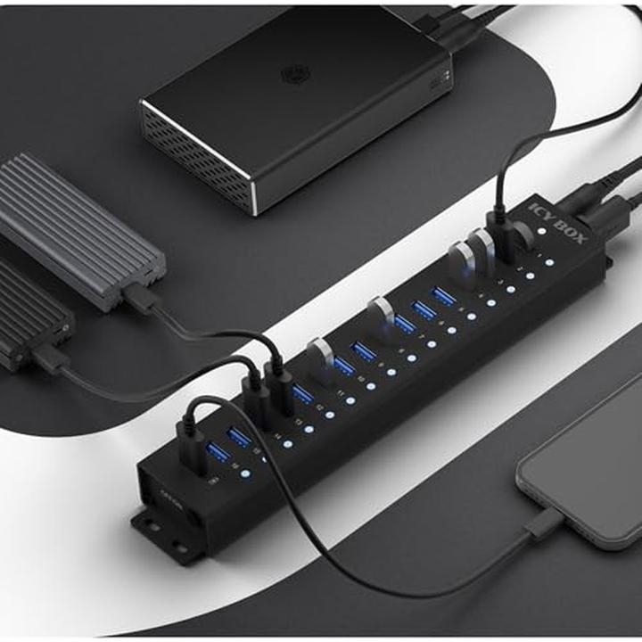 Produktbild Icy Box IB-HUB1717-U3 (USB-A, 17 Ports)