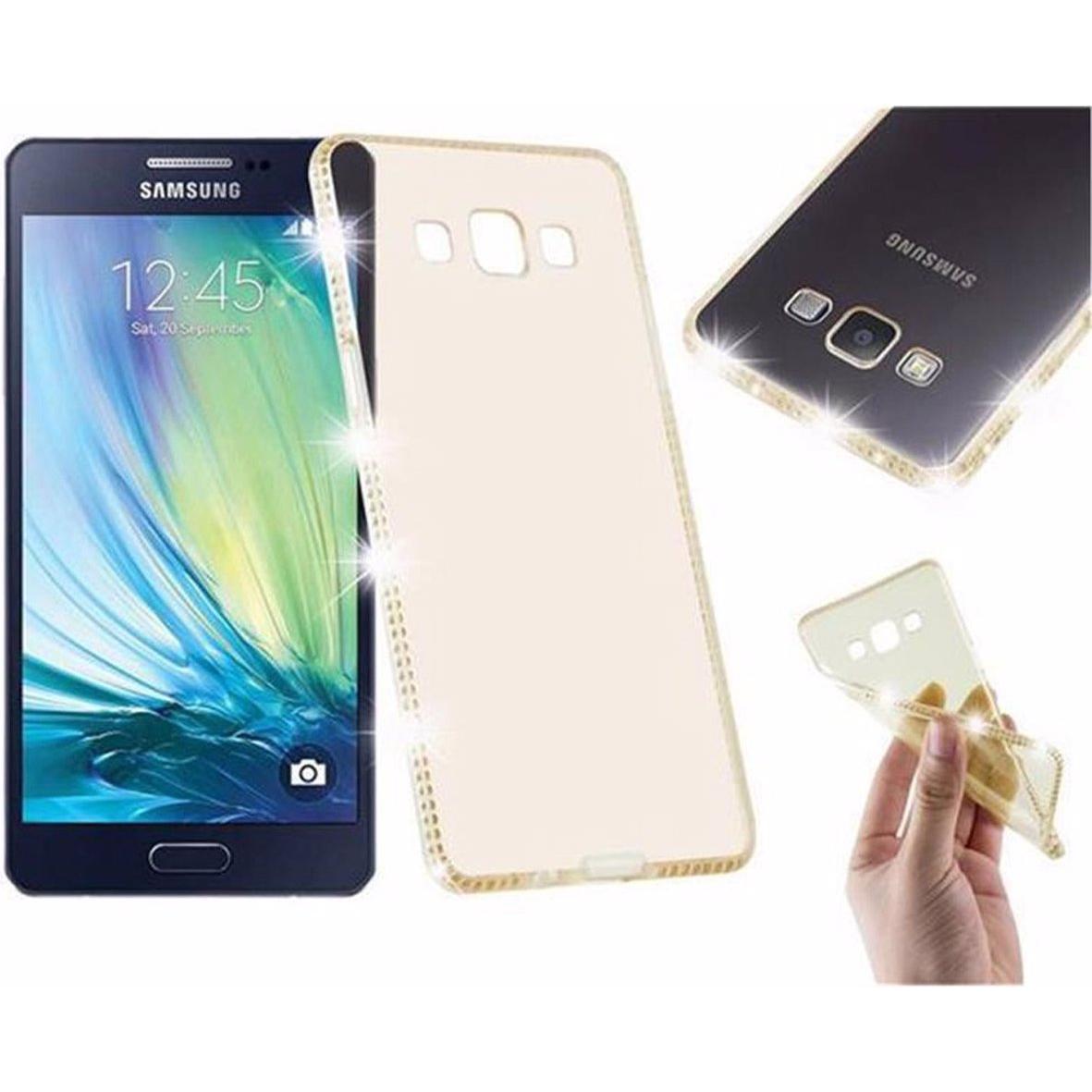 Thumbnail - Cadorabo TPU Ultra Slim Strass Cover (Samsung Galaxy A5), Smartphone Hülle, Gelb