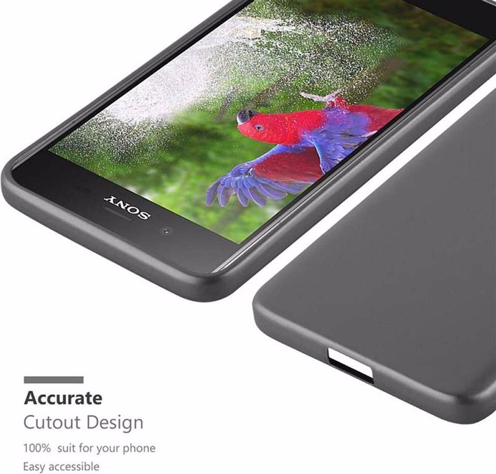 Produktbild Cadorabo TPU Matt Metallic Cover (Sony Xperia XZ1)