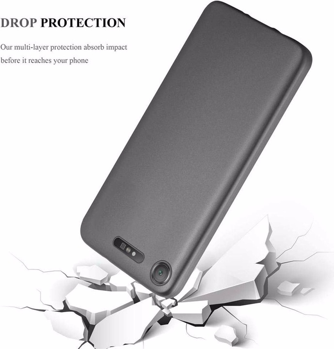 Produktbild Cadorabo TPU Matt Metallic Cover (Sony Xperia XZ1)