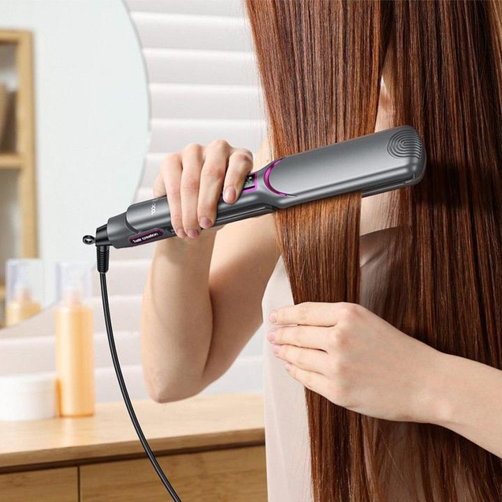 Actual product image Hoco Other electric straightening hair with digital display HP42 gray (Straightening iron)