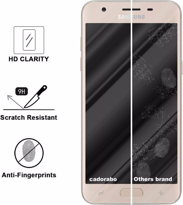 Actual product image Cadorabo Display protection glass (1 Piece, Samsung Galaxy J3 (2018))
