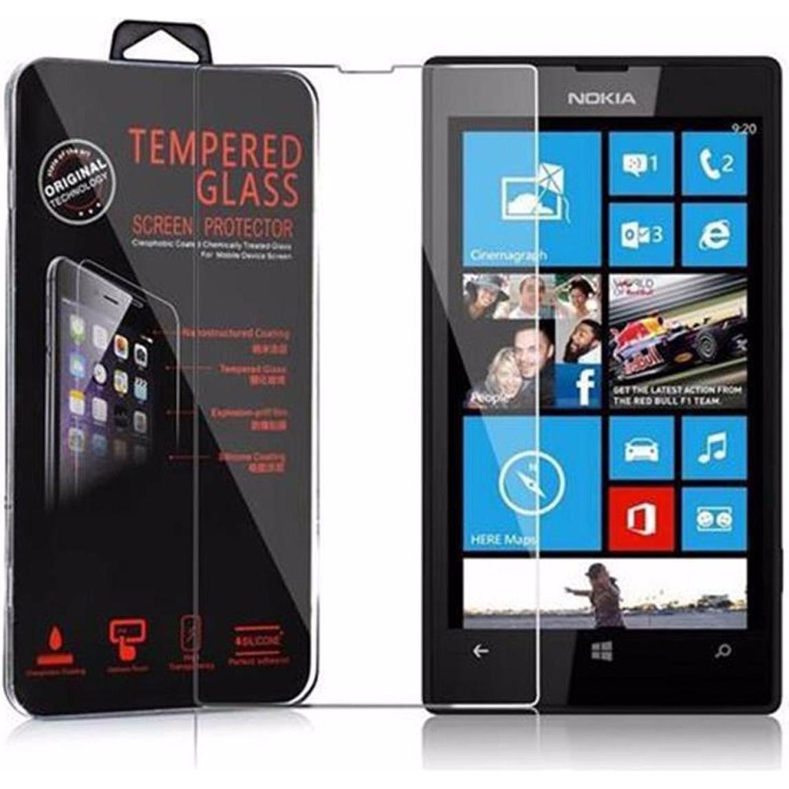 Cadorabo Displayschutzglas (1 Stück, Nokia Lumia 521, Nokia Lumia 520), Smartphone Schutzfolie, Transparent
