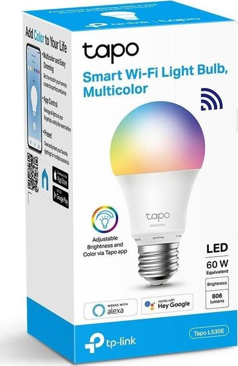 Produktbild TP-Link Leuchtmittel Tapo L530E 2 Stück, mehrfarbig (E27, 806 lm, 2x)