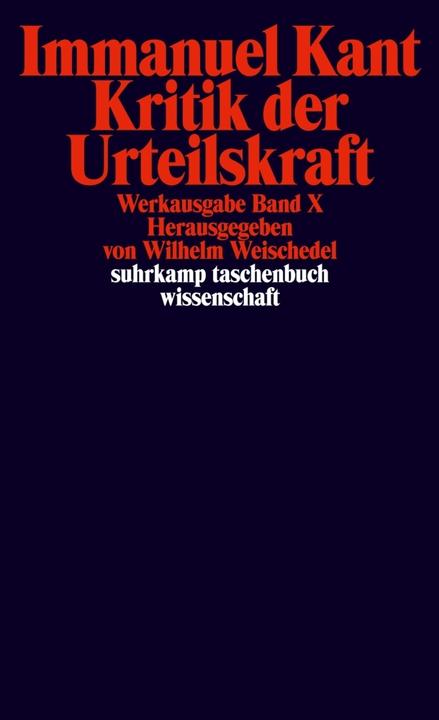 Produktbild Werkausgabe in 12 Bänden. 10. Kritik der Urteilskraft (Deutsch, Immanuel Kant, 1974)