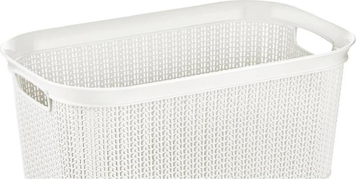Actual product image Üçsan Plastik LAUNDRY BASKET 38L KNIT M-080 WHITE (38 l)
