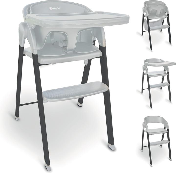 Actual product image BabyGo Levels Highchair grey/anthra (Highchair)
