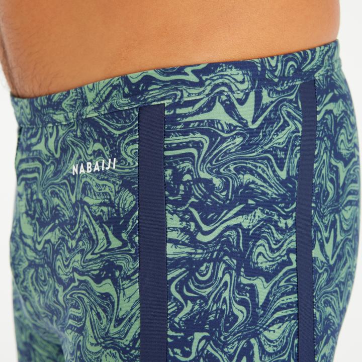Actual product image Nabaiji Badehose Midjammer Herren - 100 Yoko Wave blau/khaki (40)
