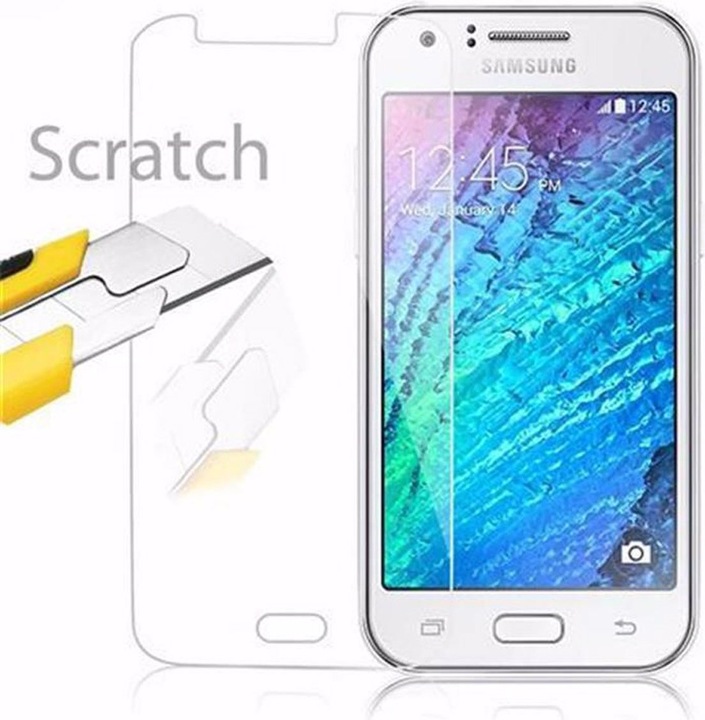 Actual product image Cadorabo Display protection glass (1 Piece, Samsung Galaxy J1)