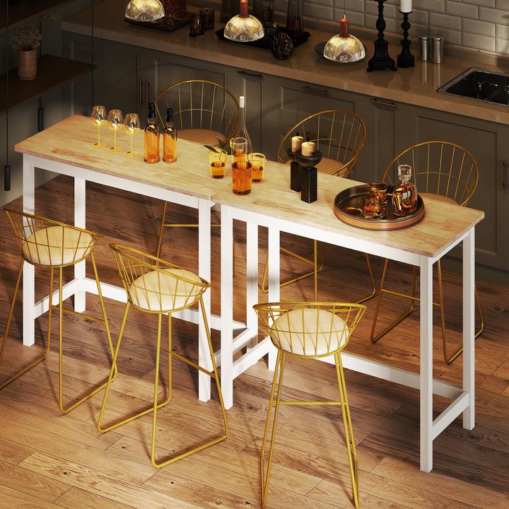 Image du produit Homcom Table de bar (108 x 48 x 91 cm)