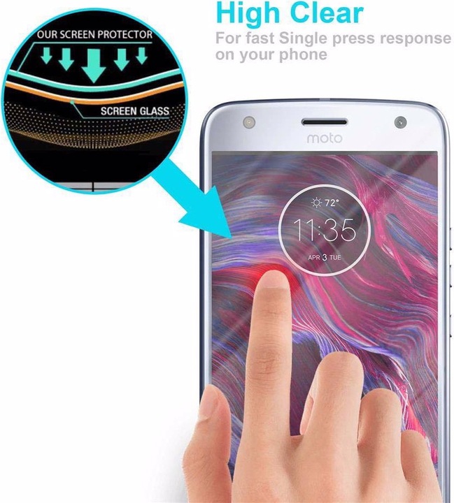 Produktbild Cadorabo Displayschutzglas (1 Stück, Motorola Moto X4)