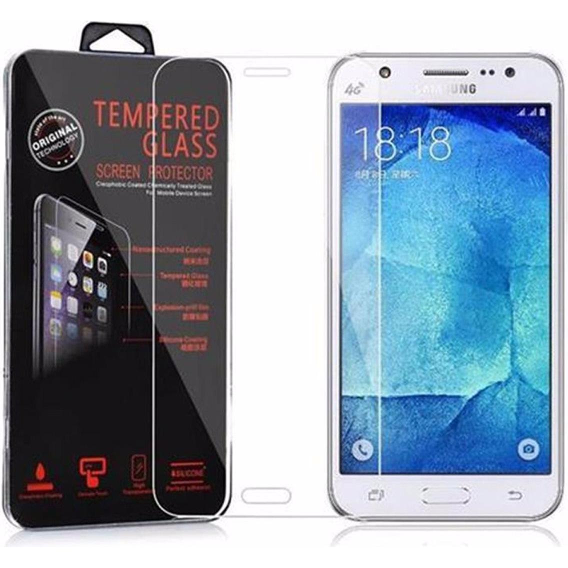 Cadorabo Displayschutzglas (1 Stück, Samsung Galaxy J7), Smartphone Schutzfolie, Transparent