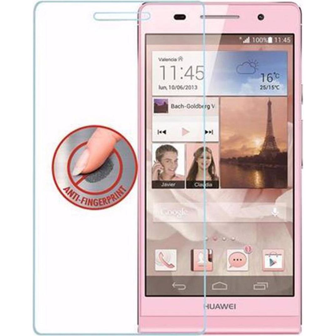 Cadorabo Displayschutzglas (1 Stück, Huawei Ascend P6), Smartphone Schutzfolie, Transparent