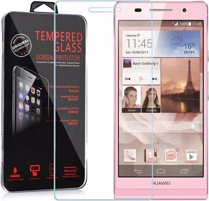 Actual product image Cadorabo Display protection glass (1 Piece, Huawei Ascend P6)