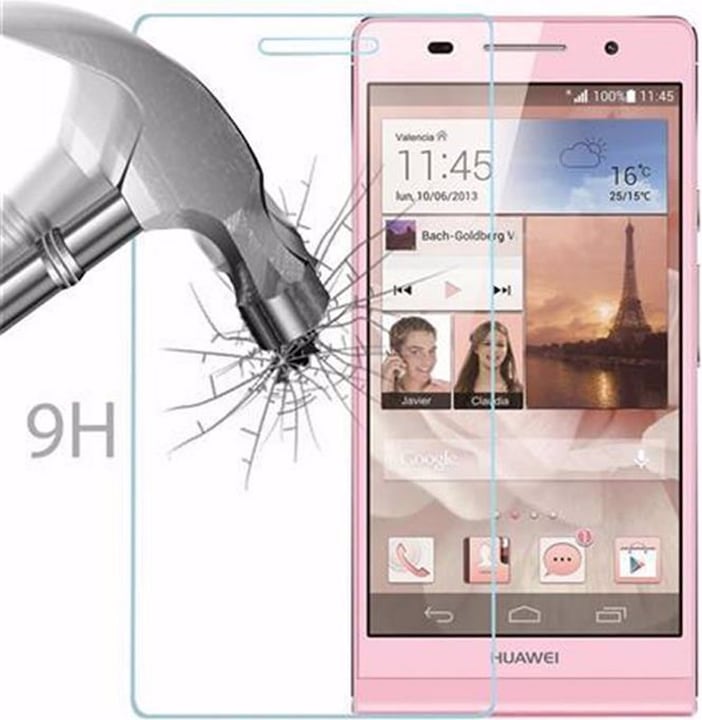 Actual product image Cadorabo Display protection glass (1 Piece, Huawei Ascend P6)