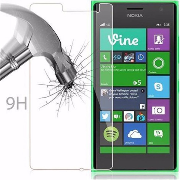Actual product image Cadorabo Display protection glass (1 Piece, Nokia Lumia 730)