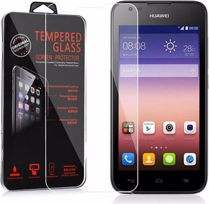 Actual product image Cadorabo Display protection glass (1 Piece, Huawei Ascend Y550)
