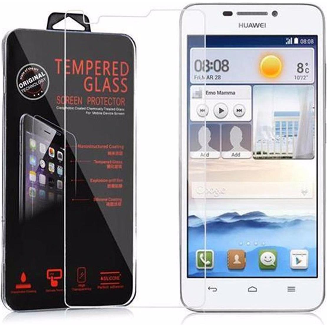 Cadorabo Displayschutzglas (1 Stück, Huawei Ascend G630), Smartphone Schutzfolie, Transparent