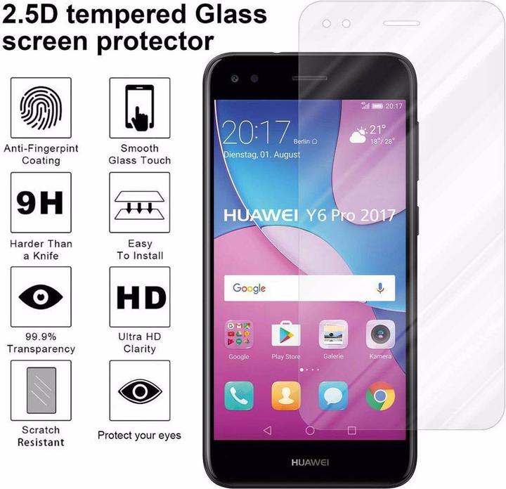 Image du produit Cadorabo Verre de protection d'écran (1 pcs, Huawei Y6 Pro (2017))
