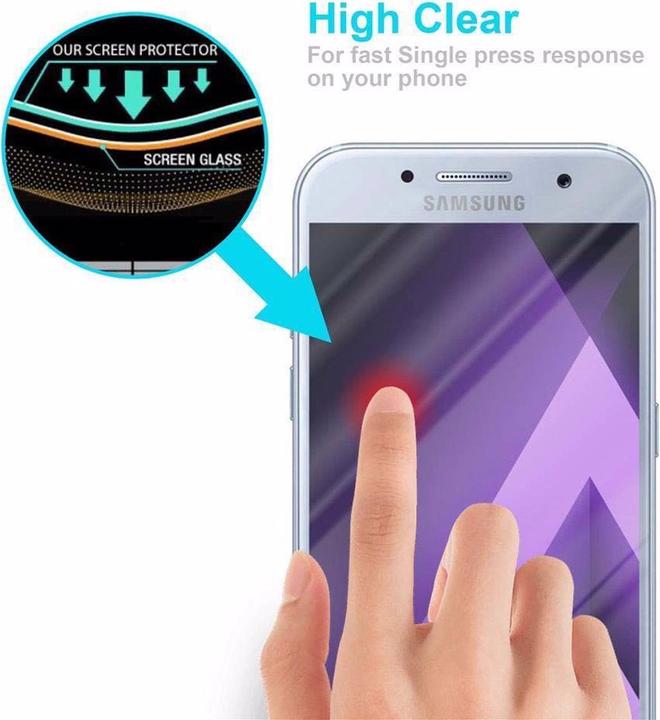 Actual product image Cadorabo Display protection glass (1 pcs., Samsung Galaxy A7 (2017))