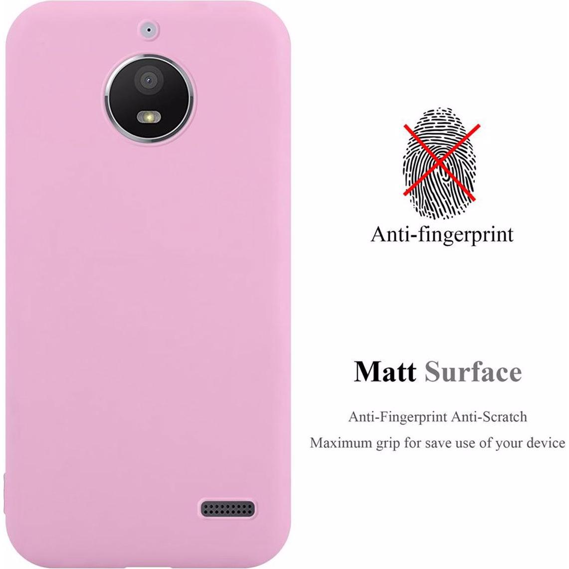 Thumbnail - Cadorabo TPU Candy Cover (Motorola Moto E4), Smartphone Hülle, Rosa