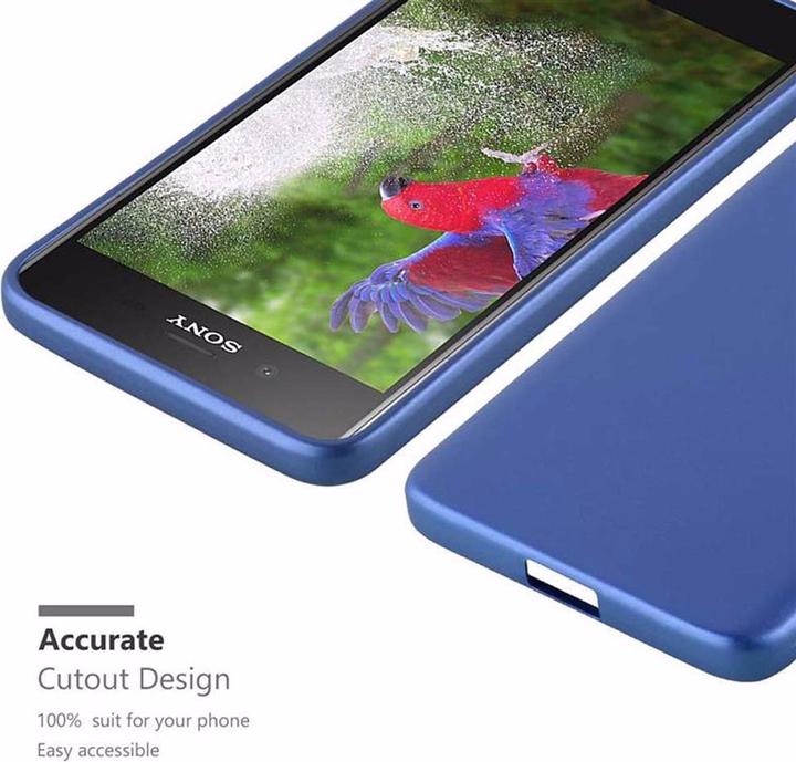 Actual product image Cadorabo TPU Matt Metallic Cover (Sony Xperia XZ1)