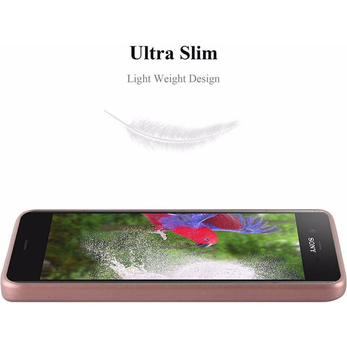 Thumbnail - Cadorabo TPU Matt Metallic Cover (Sony Xperia XZ1), Smartphone Hülle, Rosa