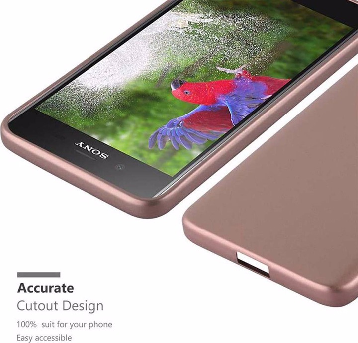Productafbeelding Cadorabo TPU matte metalen hoes (Sony Xperia XZ1)