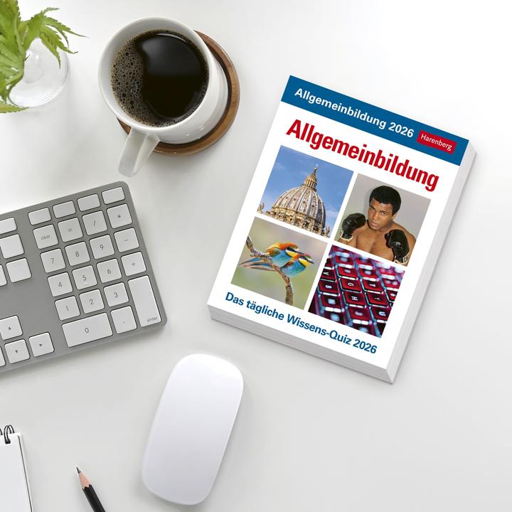 Produktbild Harenberg Allgemeinbildung Tagesabreisskalender 2026 - Das tägliche Wissens-Quiz