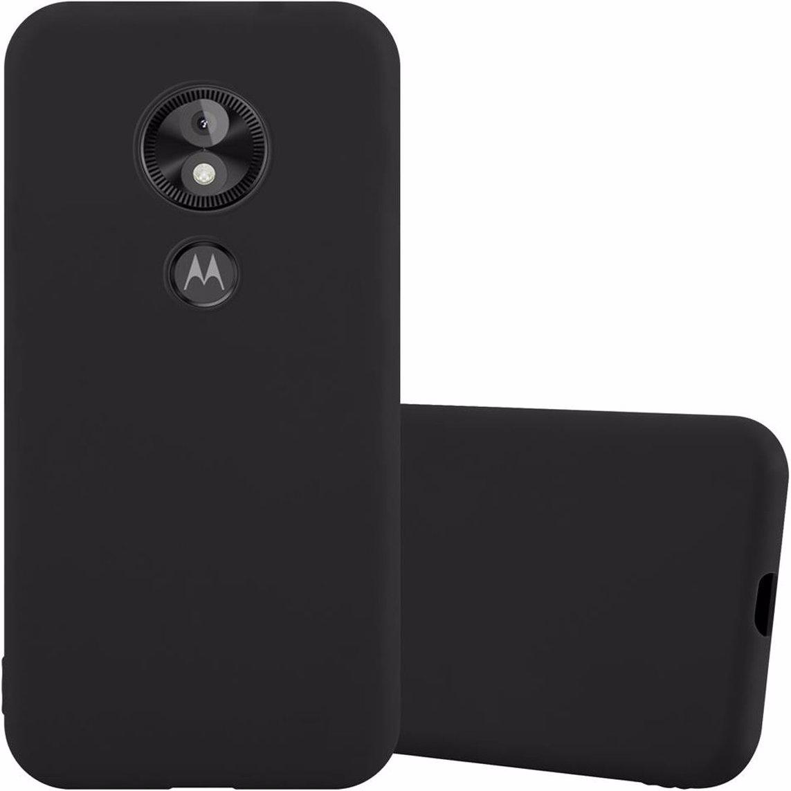 Cadorabo TPU Candy Cover (Motorola Moto E5 Play), Smartphone Hülle, Schwarz