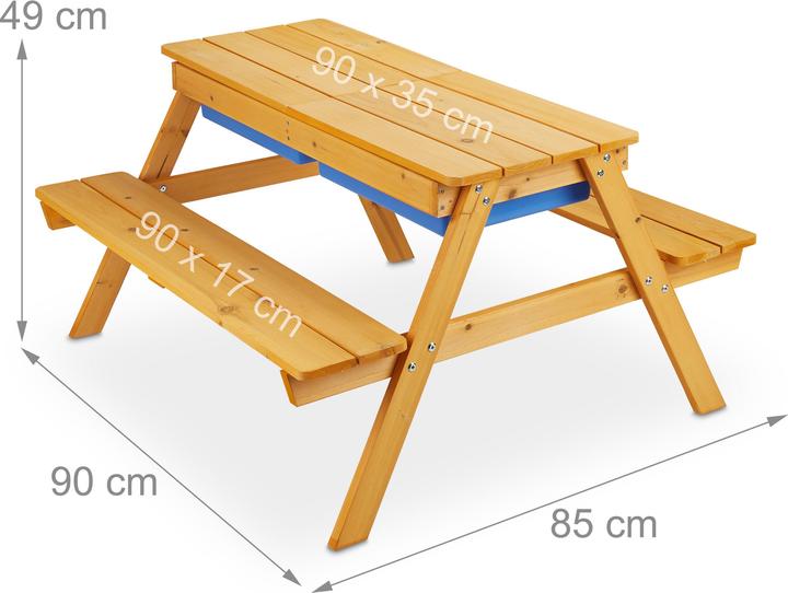 Immagine prodotto Relaxdays Tavolino con-panche-per-bambini