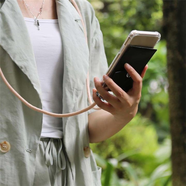 Actual product image Cadorabo TPU Mobile Phone Chain SILVER Cover