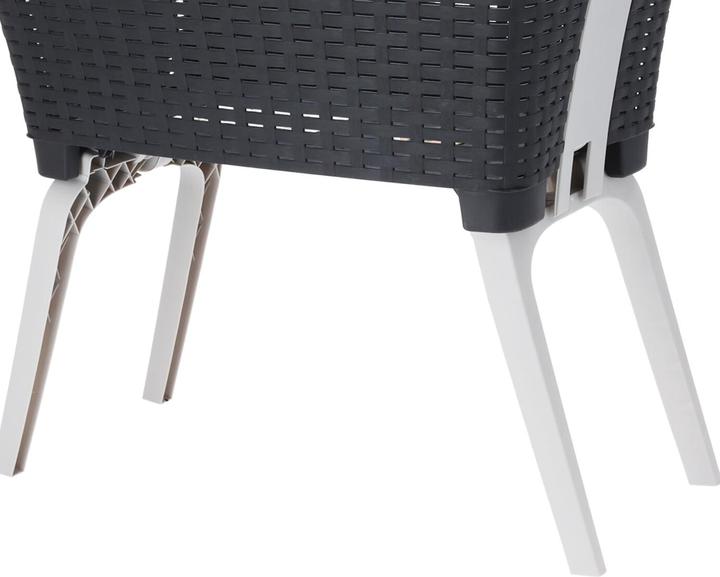 Produktbild Mojawo Wäschekorb Wäschesammler klappbaren Füssen B60xL40xH28/58cm (38 l)
