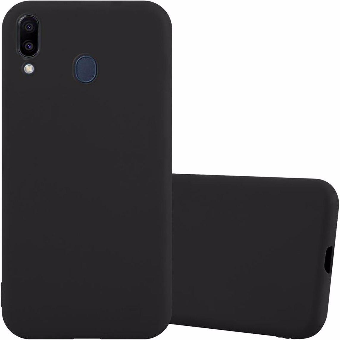 Cadorabo TPU Candy Cover (Samsung Galaxy M20), Smartphone Hülle, Schwarz