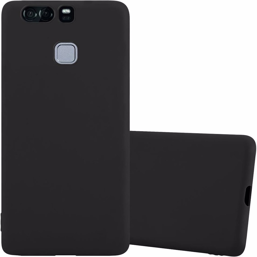 Cadorabo TPU Candy Cover (Huawei P9), Smartphone Hülle, Schwarz