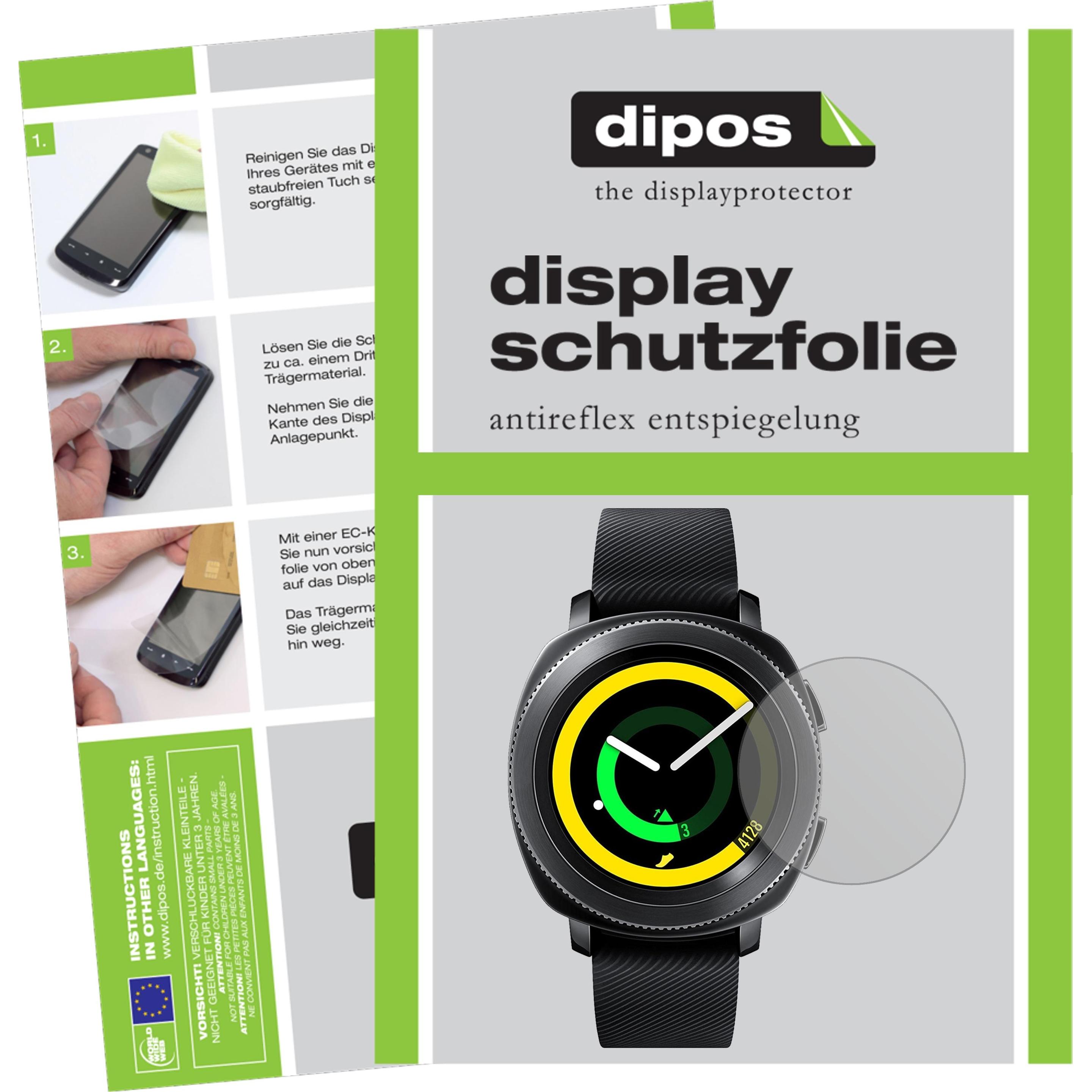 Dipos Displayschutzfolie Antireflex, Smartwatch Schutzfolie, Transparent