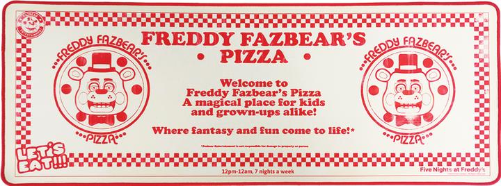 Actual product image Fanattik Five Nights at Freddy's desk mat & coaster (80 x 30 cm)