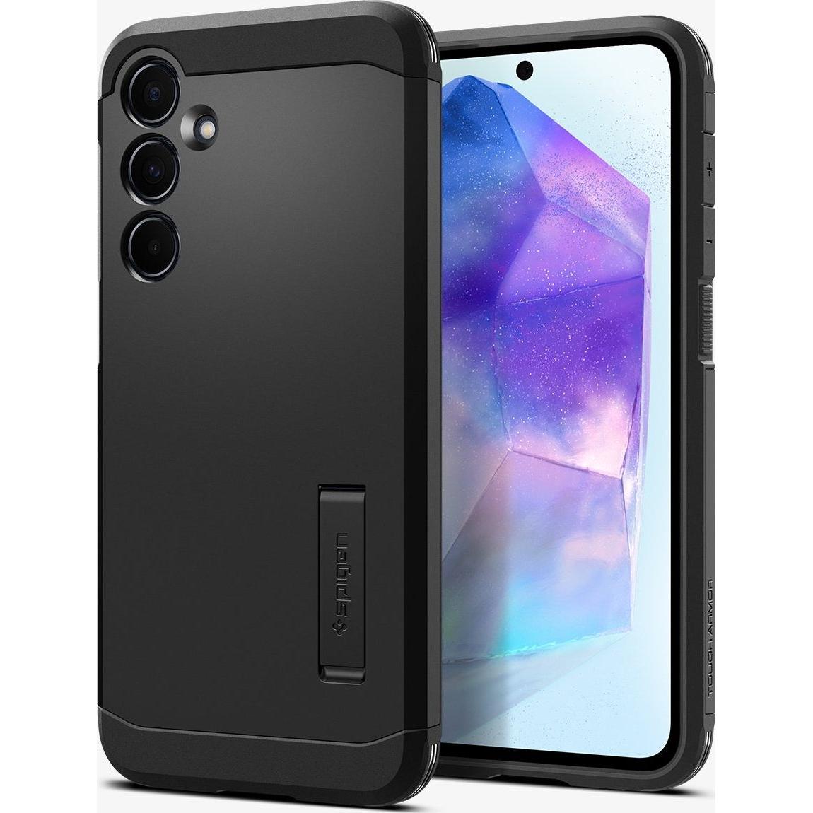 Spigen Rückwandabdeckung OEM ARMOR Gehäuse für SAMSUNG A55 5G schwarz, Powerbank, Schwarz