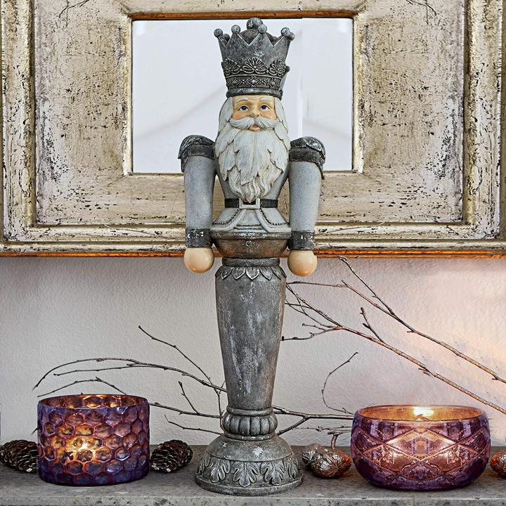 Actual product image Loberon Nutcracker Carter antique silver