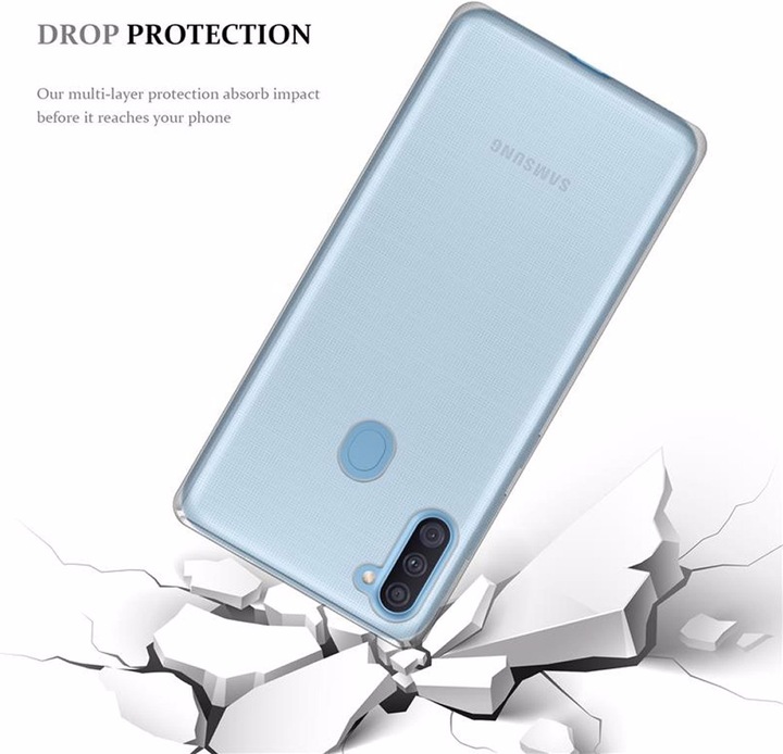 Actual product image Cadorabo TPU Ultra Slim AIR Cover (Samsung Galaxy M11, Samsung Galaxy A11)
