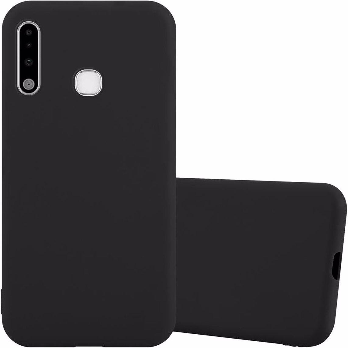 Cadorabo TPU Candy Cover (Samsung Galaxy A70e), Smartphone Hülle, Schwarz