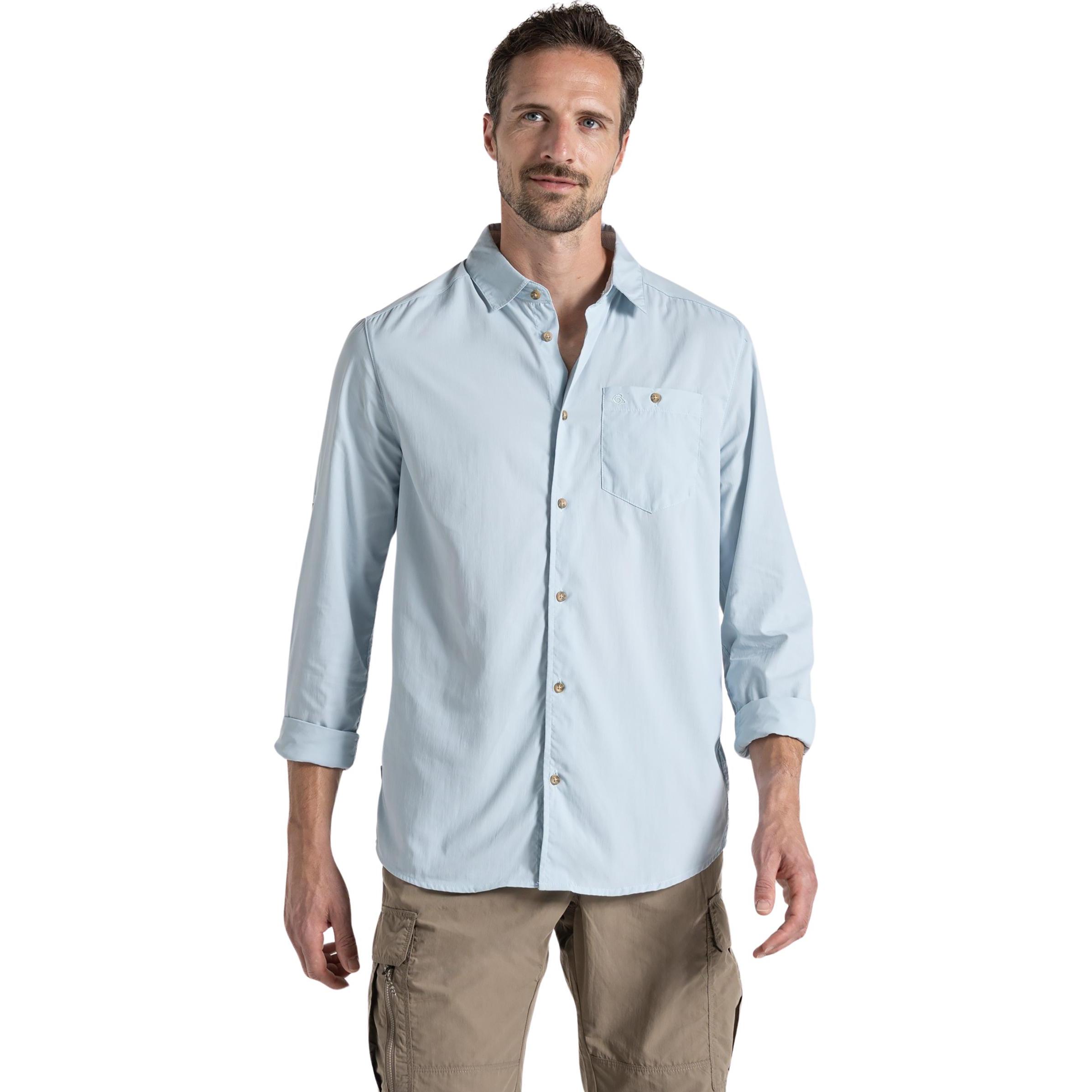 Craghoppers, Herren, Hemd, Nosilife Nuoro Langarm Hemd II, Blau, (XXL)