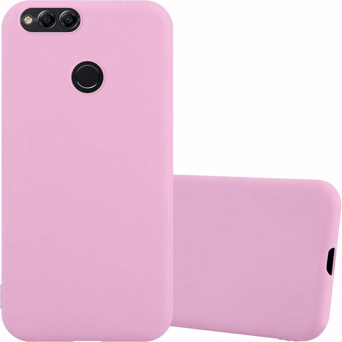 Cadorabo TPU Candy Cover (Honor 7X), Smartphone Hülle, Rosa